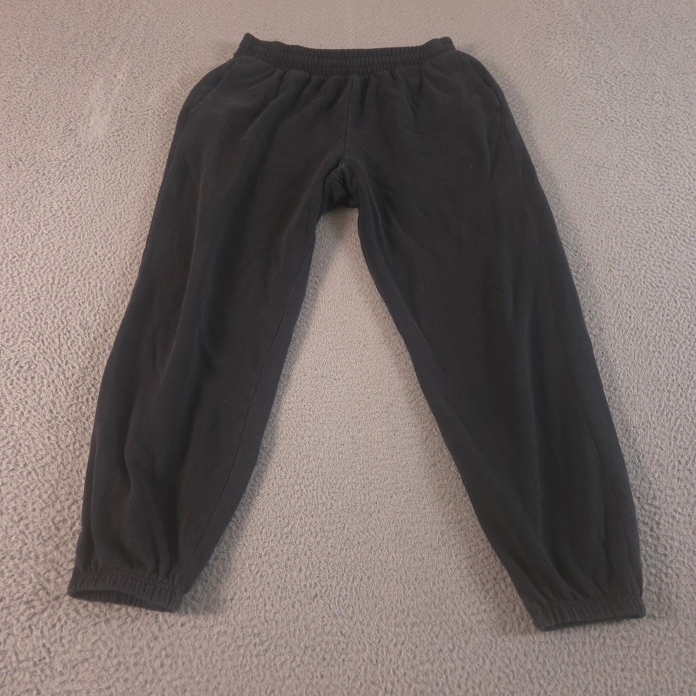 Old Navy Sweatpants Womens Medium Black SoComfy High-Waisted Jogger Cotton Blend